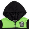 Disney Nightmare Before Christmas Jack Skellington Oogie Boogie Sally Fleece Quarter Zip Hoodie Toddler - 2 of 4