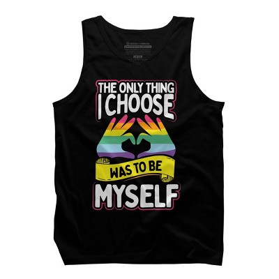 Adult Design By Humans Pride Month The Only Thing I Chose Was To Be Myself By Avocato Tank Top