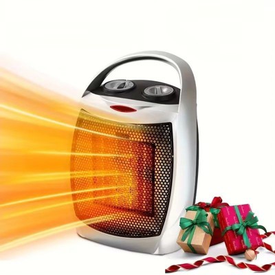 R.W.FLAME Portable Electric Space Heater, Small Ceramic Heater Fan with Thermostat, Overheat Protection,Fast Heating for Home/Office