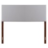 Glory Furniture Nova Faux Leather Upholstered Queen Headboard in Light Gray - 3 of 4