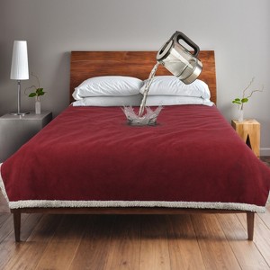 Catalonia Waterproof Bed Blanket for Couch Bed, Cozy Fleece Lining Throws for Bed Essentials, Perfect Gift for Housewarming - 1 of 4