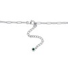 EVERLY JEWELRY  |   Sterling Silver 13-1/3 CT TGW Created Emerald Necklace w/ Lobster Clasp - 2 of 4