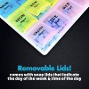 MEDca Weekly Pill Organizer: 21 Day Planners for Pills Vitamins & Medication, 3 Times-a-Day Medication Reminder Boxes, Easy to Read & Travel - 4 of 4