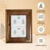 Folkulture Picture Frames 5" x 7" Wooden & Metal Picture Frame or Photo Frames for Wall, Photo Wall Display Gifts for Women (Rustic Roots) - 3 of 4
