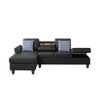 L-Shaped Sectional Sofa with Hidden Storage & Accent Pillows - 4 of 4
