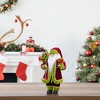 Northlight 12" Red and Green Santa Claus with Gift Bag Christmas Figure - 2 of 4