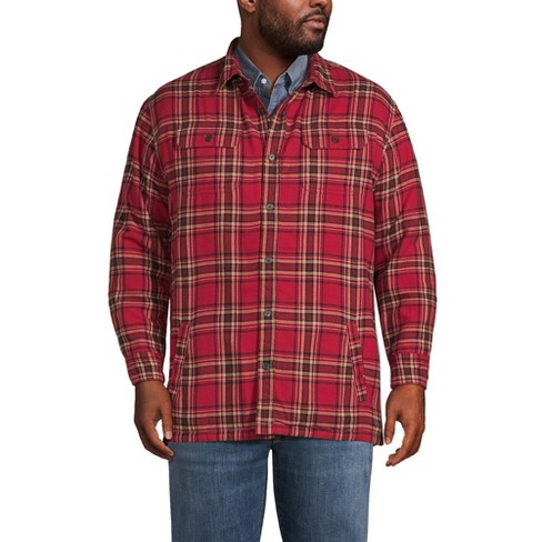 Fleece lined flannel shirt mens best sale