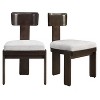 CAVINAS Chenille Living Room Chairs Set of 2,Dining Chairs with Rubber Wood Legs for Dining Room,Kitchen - 4 of 4