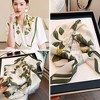 Anna-Kaci Satin Square Scarf with Elegant Floral Print for Neck Hair and Handbag Accessory - 27.5IN×27.5IN - 2 of 4