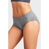 PACK OF 6 SOFRA WOMEN'S SEAMLESS SOLID BIKINI PANTY WITH EXTENDED SIDE SEAMS (LP0270SKE1) - 3 of 4