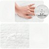 Reversible Bath Rug - 3000 GSM, Luxurious Plush, Absorbent, Quick Dry, 21x34, White - 3 of 4