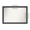 Amanti Art Oliver Narrow Non-Beveled Wood Framed Bathroom Vanity Wall Mirror - 3 of 4
