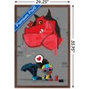 Trends International Marvel's Moon Girl & Devil Dinosaur - Wall Art Framed Wall Poster Prints - 3 of 4