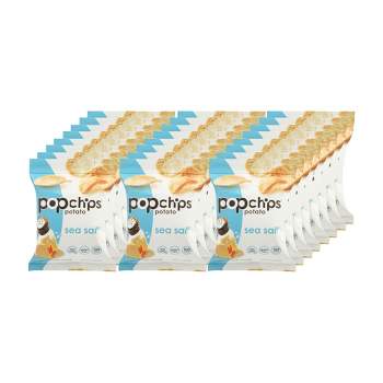 Popchips Sea Salt Potato Chips - Case of 24/.8 oz