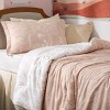 Bedsure | 2/3 Pcs Floral Printed Reversible Sage Green Comforter Set Queen Size Soft Designed Plants Pattern Bedding Set - 4 of 4