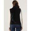INSPIRE CHIC Women's Fuzzy Zip-Up Sleeveless Faux Fur Vest - 3 of 4