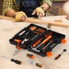 57 Piece Tool Set, Portable Small Tool Kit, General Household Hand Kit with Plastic Toolbox Storage Case for Home Maintenance - 2 of 4