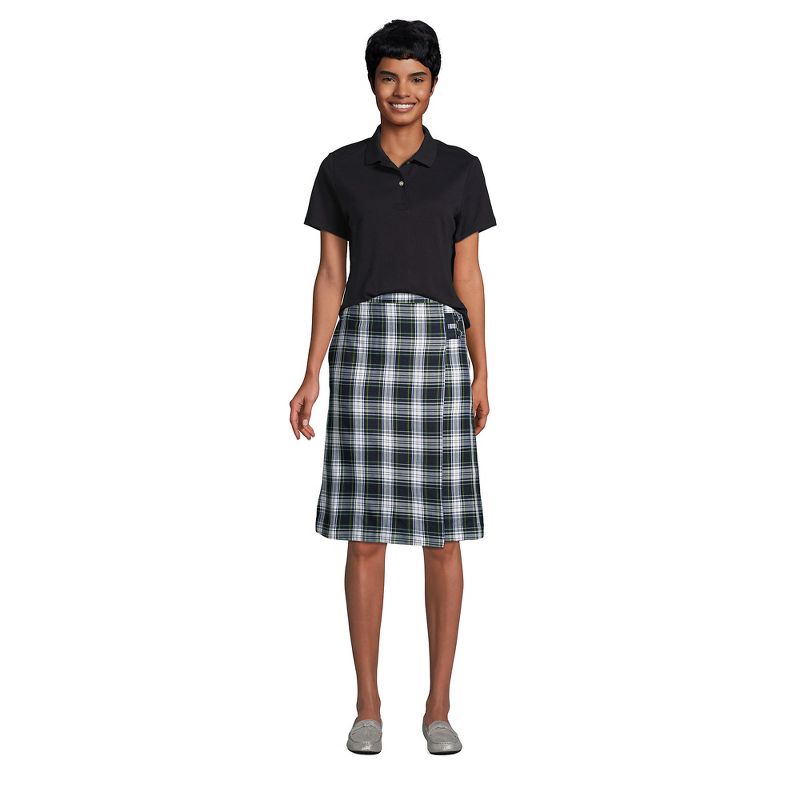 Lands' End School Uniform Women's Short Sleeve Feminine Fit Interlock Polo Shirt, 4 of 5