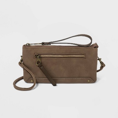 Wristlet Crossbody Bag - Universal Thread™ Brown