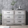 5/6 Drawer Dresser Farmhouse Storage Cabinet, Tall Chest of Drawers, Modern Wood Large Storage Closet Organizers for Living Room, Entryway, Hallway - 4 of 4
