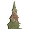 Northlight Textured Wooden Christmas Tree - 20.5" - Green and Brown - 3 of 4