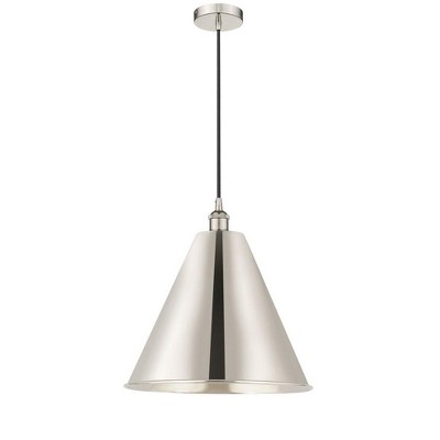Edison Cone - 1 Light Cord Hung Mini Pendant In Industrial Style-18.75 Inches Tall and 16 Inches Wide