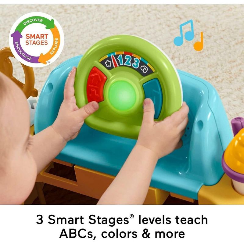 Fisher-Price Baby to Toddler Learning Toy 2-in-1 Servin’ Up Fun Jumperoo Activity Center with and Shape Sorting Puzzle Play, 4 of 10