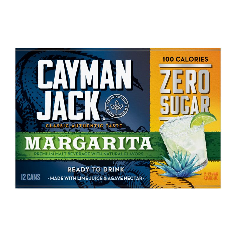 Cayman Jack Margarita Zero - 12pk/12 fl oz Cans, 4 of 8