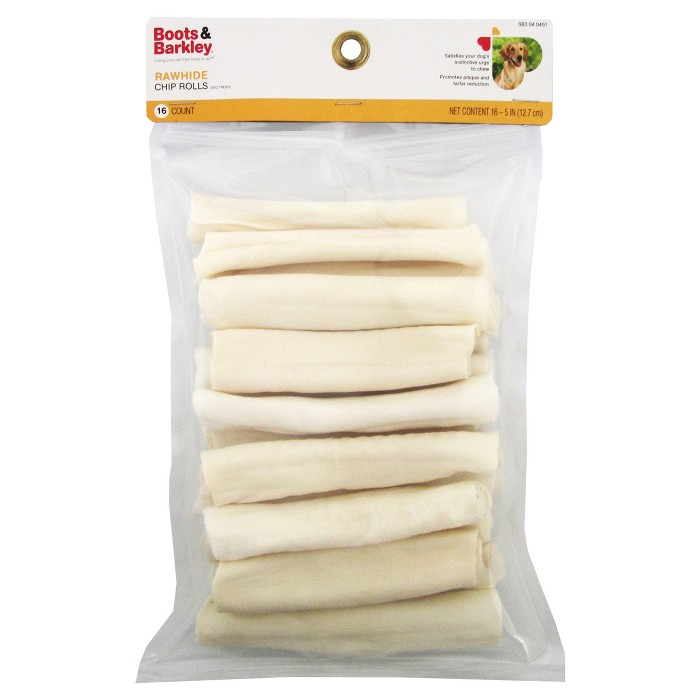 Natural Rawhide Chip Rolls 5" 16ct Boots & Barkley™ Target