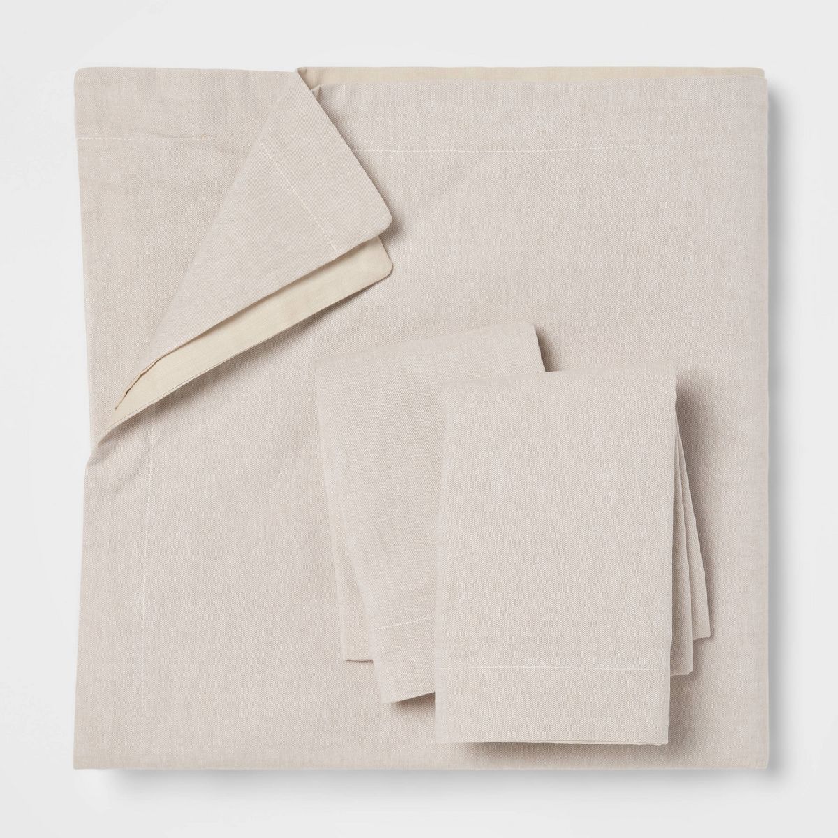 Cotton Linen Chambray Duvet Cover & Sham Set - Threshold™ - thumbnail 10