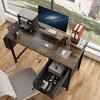 KTMBDW 47.3" L-Shaped Desk with Power Outlets, Office Desk with 3 Drawers, Gaming & Home Office Workstation - 4 of 4