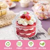 100 Pack Individual Cupcake Containers Plastic Cupcake Holders Deep Dome Muffin Containers - 4 of 4