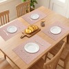 REGALWOVEN Farmhouse Placemats Set of 8 Plastic Placemats for Dining Table Decor Indoor Washable Kitchen Table Mat with Pattern - 3 of 4