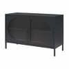 ORRD Wide 2-Door Accent Cabinet with Fluted Glass Doors for Living Room, Storage & Display Organizer - 2 of 4