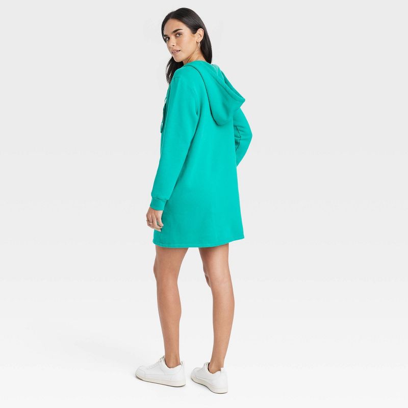 Women's Long Sleeve Mini Fleece Tunic Dress - Universal Thread™, 3 of 5