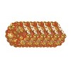 C&F Home Estelle Round Quilted Reversible Floral Damask Placemats Set of 6, 17" - 2 of 4