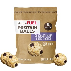 simplyFUEL Chocolate Chip Cookie Dough Protein Balls - 8oz/6ct - 1 of 4