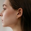 Gold Huggie Earrings for Women, 14K Real Gold Plated, Small Hoop Earrings Cartilage Ear Cuff - 2 of 4