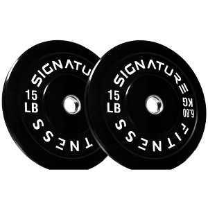 Kumasinova 2" Dia Olympic Weight Plates,Rubber Olympic Barbell Plates for Strength Training,Many Options - 1 of 4