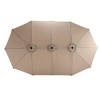 Double Sided Outdoor Umbrella With Crank,Patio Cantilever Umbrella,Umbrella For PatioOutdoor Furniture - Maison Boucle - 2 of 4