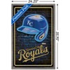 Trends International MLB Kansas City Royals - Neon Helmet 23 Framed Wall Poster Prints - 3 of 4