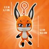 Miraculous Ladybug - Kwami Lifesize 5-inch Plush Clip-on Toy, Super Soft Collectible with Glitter Stitch Eyes and Color Matching Backpack Keychain - 3 of 4