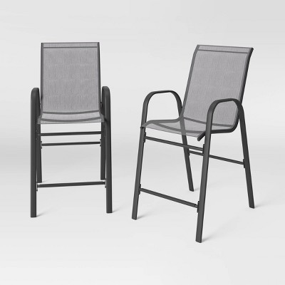 2pk Patio Bar Chairs Room Essentials Target - Sling Bar Height Patio Chairs