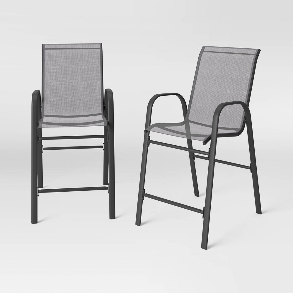 Photos - Garden Furniture 2pk Patio Bar Chairs, Outdoor Furniture - Room Essentials™