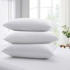 Peace Nest Set of 2 Soft Goose Feather Bed Pillows with Quilted Design - 2 of 4