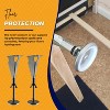 Kings Brand Furniture Adjustable Height Center Support Leg - Bed Frame Feet for Center Support Legs - Replacement Metal Bed Slat Support Leg - 3 of 4