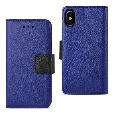 Reiko iPhone X/iPhone XS 3-in-1 Wallet Case in Navy