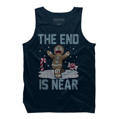 Men's Design By Humans Christmas Is Near! By Raffiti Tank Top