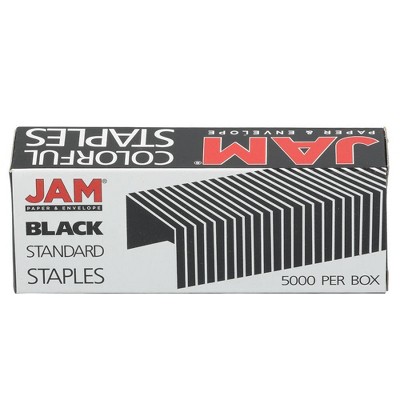 JAM Paper 5000ct Standard Size Colorful Staples - Jet Black