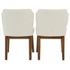 Ashcroft Furniture,Ellis Dining Chair Set of 2 - Beige Linen - 4 of 4